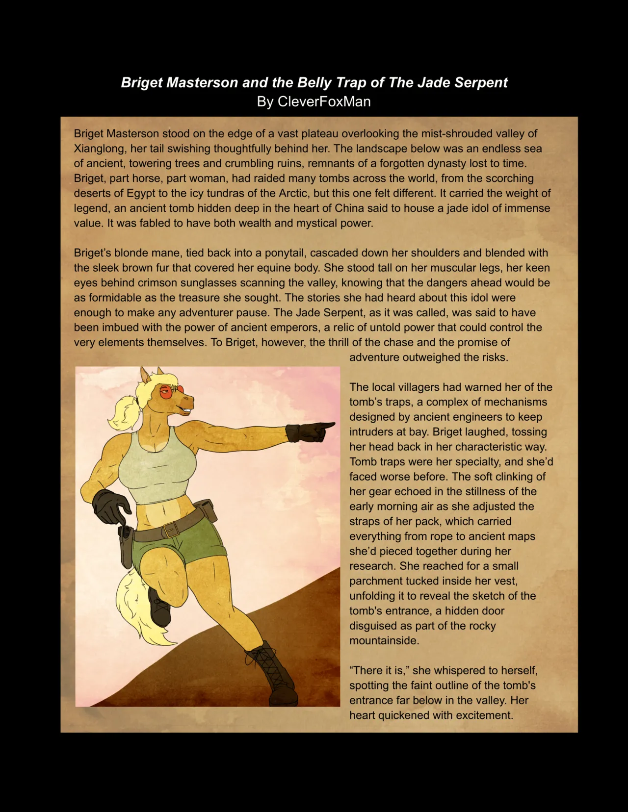 Briget Masterson and the Belly Trap of The Jade Serpent page 1 full