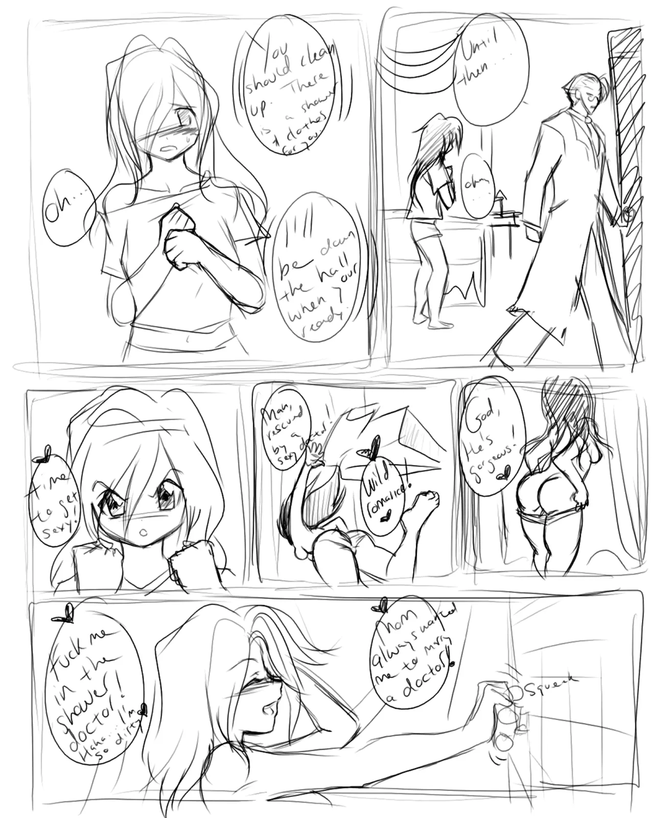 The Island of Doctor Moreau: Comic sketches page 5 full