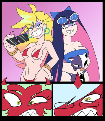 [ComicalWeapon] Double Feature - Panty & Stocking + Scanty & Kneesocks cover