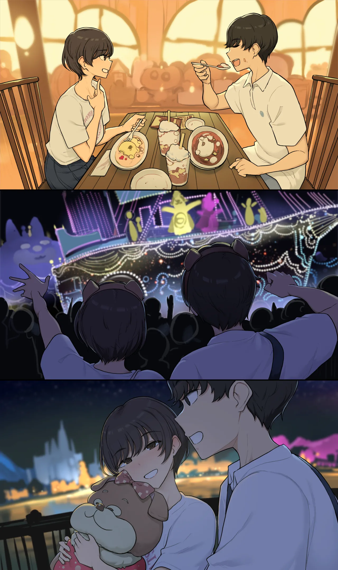 Marchen Kirakira Date no Ato ni Otagai Motome Au dake no Honki Sex Suru Ichinichi | 반짝반짝 동화풍 데이트 후 그저 서로를 요구하는 진심 섹스를 하는 하루 page 2 full