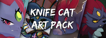 [Various] Knife Cat Art Pack cover