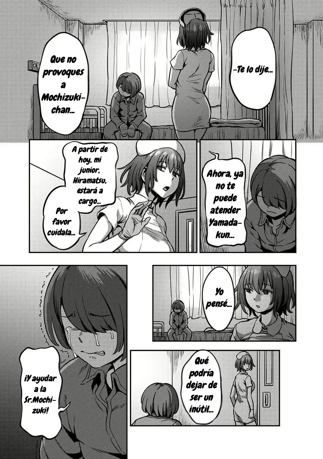 Sakusei Byoutou ~Seikaku Saiaku no Nurse shika Inai Byouin de Shasei Kanri Seikatsu~ Dai Go Shou kara Dai Kyuu Shou -Zenpen-｜Sala de Extracción de Semen~ La vida en un Hospital donde una Enfermera con una Personalidad Cruel Maneja tus Orgasmos~ Cap. 5 al 9 -Parte 1- page 2 full