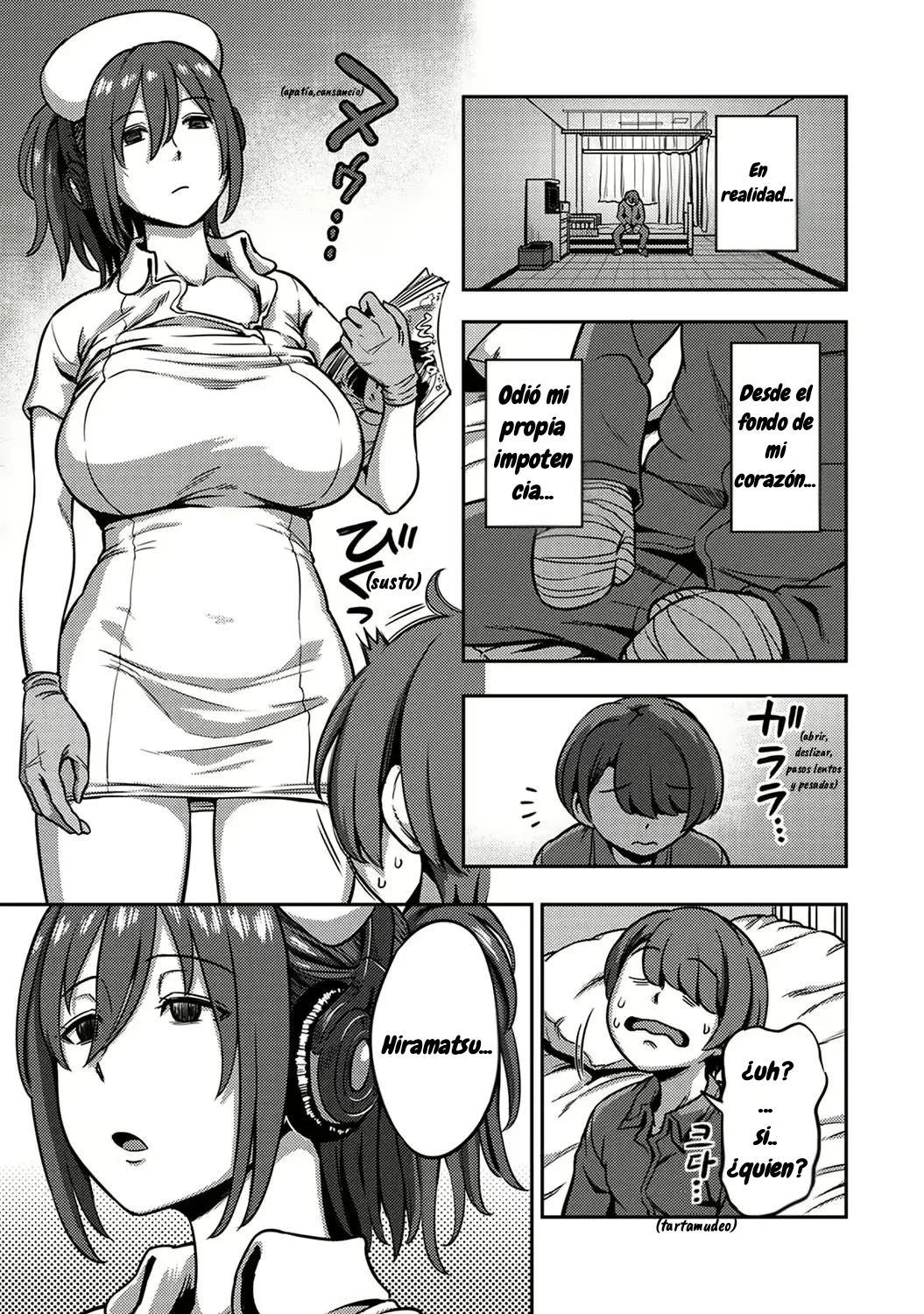 Sakusei Byoutou ~Seikaku Saiaku no Nurse shika Inai Byouin de Shasei Kanri Seikatsu~ Dai Go Shou kara Dai Kyuu Shou -Zenpen-｜Sala de Extracción de Semen~ La vida en un Hospital donde una Enfermera con una Personalidad Cruel Maneja tus Orgasmos~ Cap. 5 al 9 -Parte 1- page 4 full