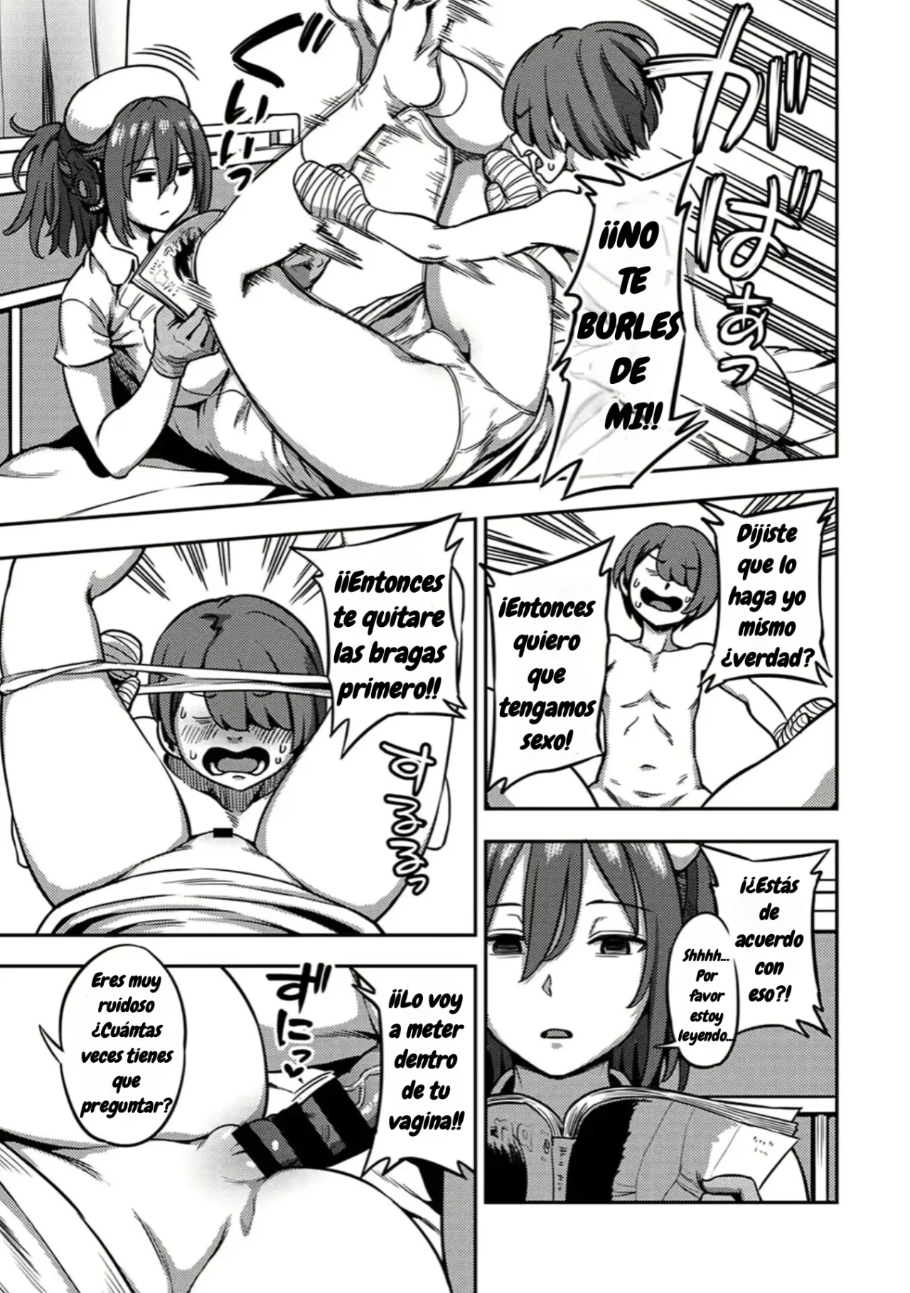 Sakusei Byoutou ~Seikaku Saiaku no Nurse shika Inai Byouin de Shasei Kanri Seikatsu~ Dai Go Shou kara Dai Kyuu Shou -Zenpen-｜Sala de Extracción de Semen~ La vida en un Hospital donde una Enfermera con una Personalidad Cruel Maneja tus Orgasmos~ Cap. 5 al 9 -Parte 1- page 8 full
