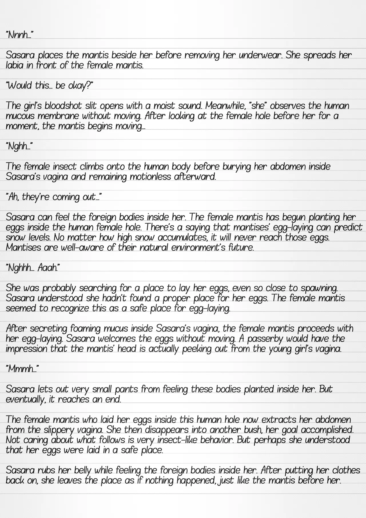 Misuke's Short Stories 30 - Sasara & Mantises page 11 full