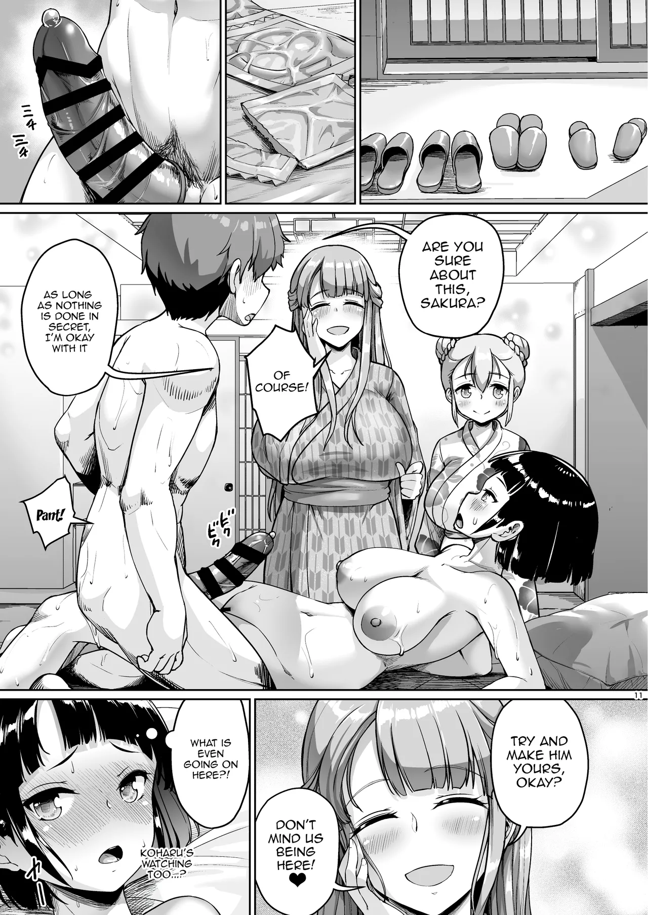 Kyonyuu no Oyako ni Osewa ni Nattemasu. ~Harem Hen~ / Getting To Fuck Both Big Breasted Mother and Daughter - Harem Edition page 11 full