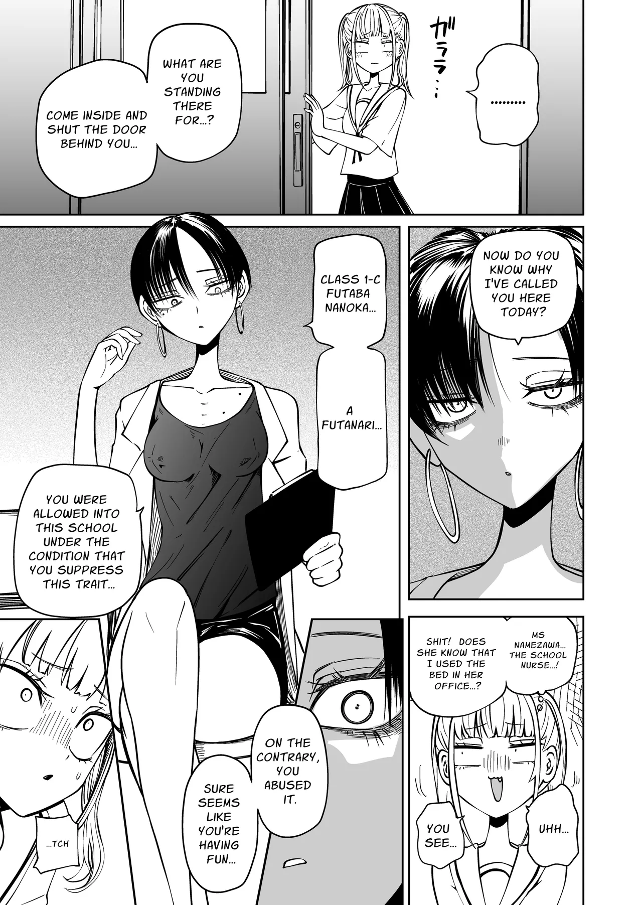 Tomodachi o Onaho ni shitetara Futanari Kyoushi ni Chinpo de Shikararemashita | I Got Scolded By A Futanari Teacher For Treating My Friends Like Fuckholes page 4 full