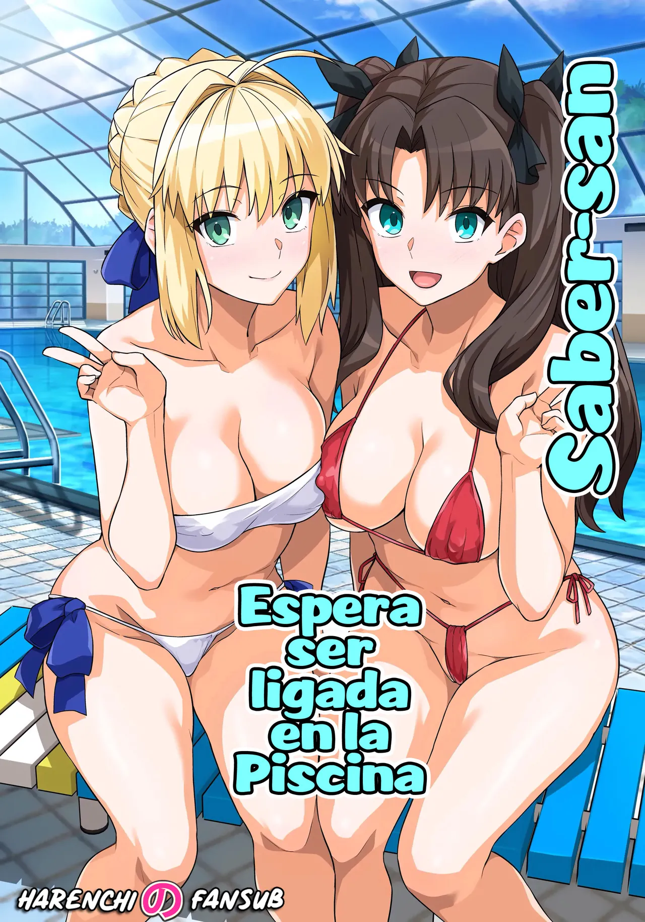 Saber-san Yarimoku Nanpamachi Pool Hen | Saber-san espera ser ligada en la Piscina page 1 full