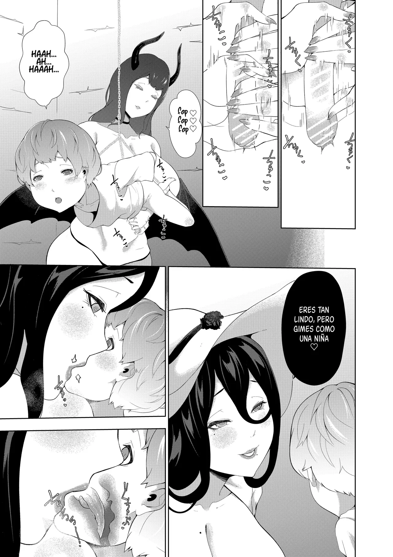 Kyojo no Shima Shota no Kyousei Sakusei ~Hasshaku-sama to Akaoni Hen~｜La Isla De Las Mujeres Gigantes - El Apretamiento Forzado De Los Shotas ~Edicion Hasshaku-sama Y La Demonio Rojo~ page 5 full