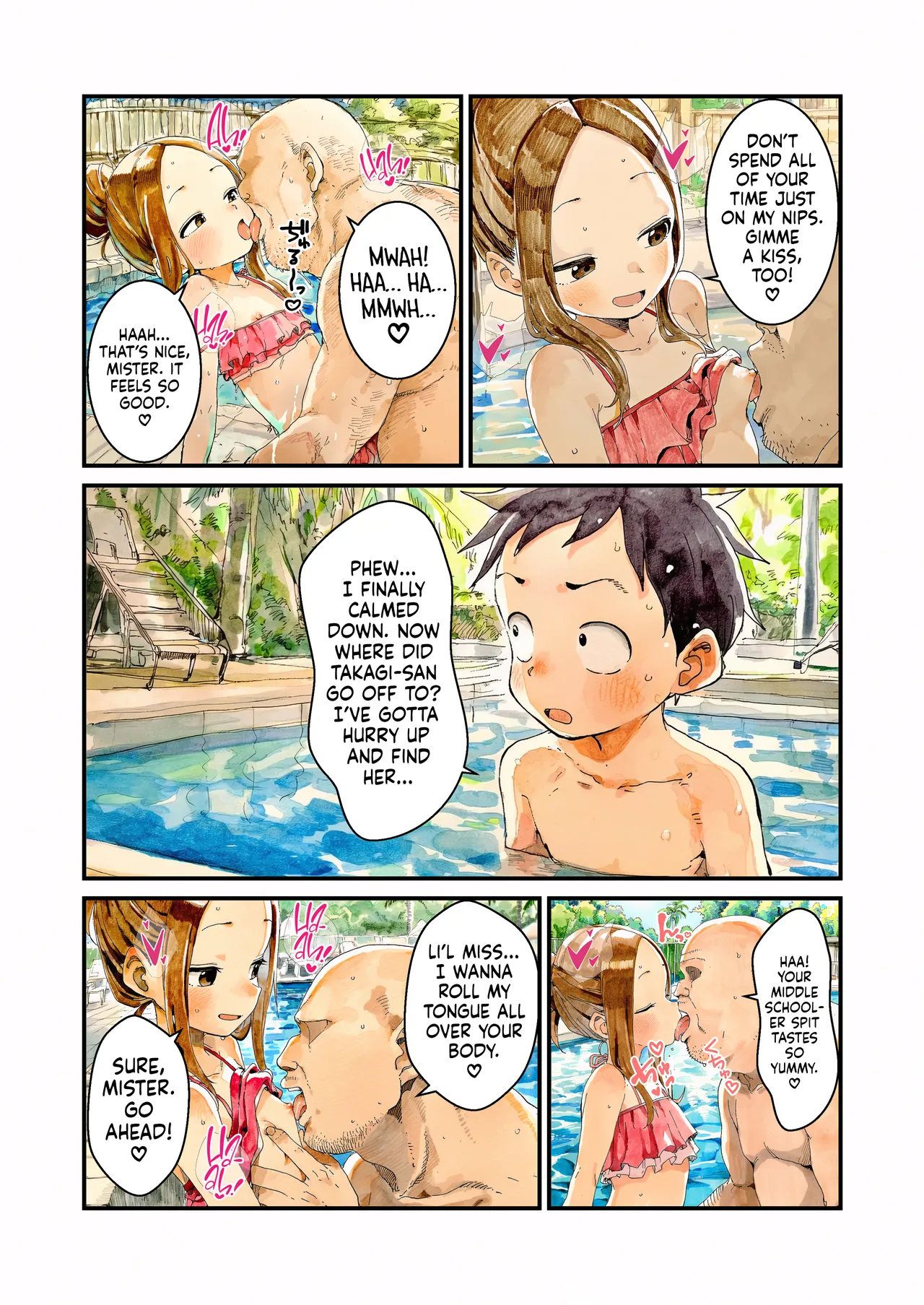 NTR Jouzu na Takagi-san Puuru Date Hen ー NTR Master Takagi-san Pool Date Edition page 11 full