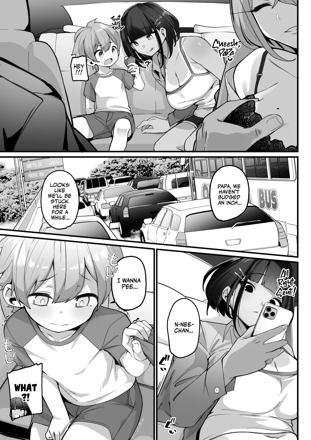 if Boku to Gasatsu na Onee no Seiyoku Shori Seikatsu ~Docchi no Ana ga Kimochi Ii no? Hen~ | My Sexual Life With My Boyish Big Sister! Whose hole feels better? page 11 full