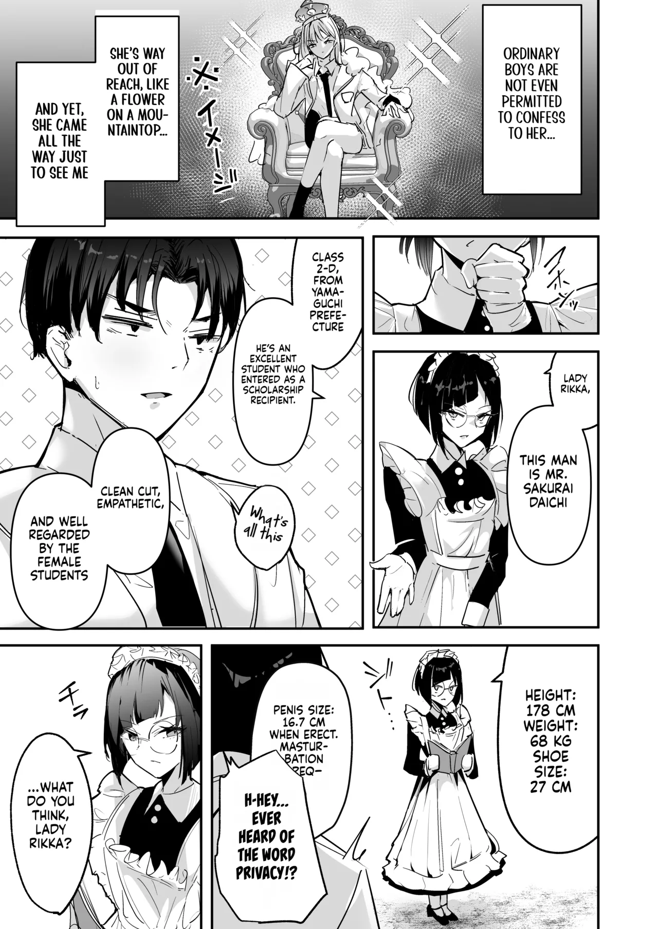 Mattaku Icha Love suru Ki no Nai Kyonyuu Reijou Gal ni Niku Dildo Atsukai Sareteiru Ore no Hanashi | The Story of How I’m Treated Like a Living Dildo by a Big-Titted Rich Gyaru Who Has No Interest in Being Lovey-Dovey page 7 full