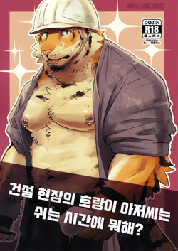 Kensetsu Genba no Tora Ojisan wa Kyuukei Jikan ni Nani Shiteru no?