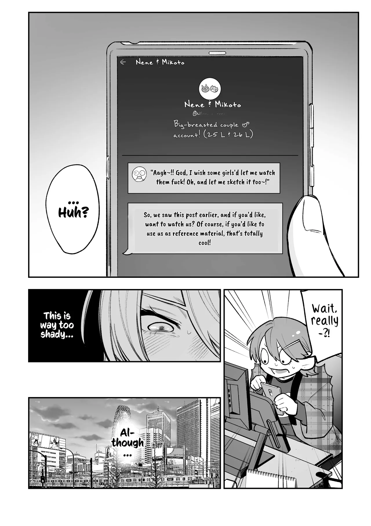 Onna Doushi no Sex ga Mitakatta dake nano ni Watashi mo Suru Koto ni Nattan da ga! | Roped Into Lezzy Sex: I Just Wanted to Watch~!! page 5 full