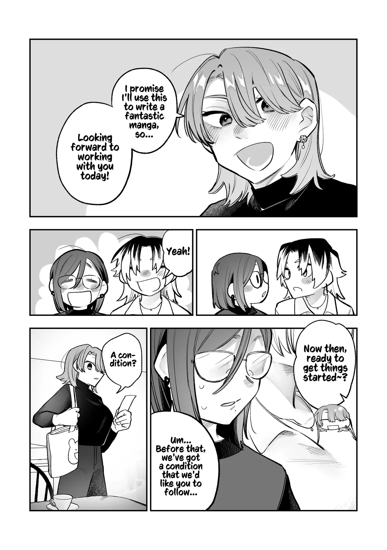 Onna Doushi no Sex ga Mitakatta dake nano ni Watashi mo Suru Koto ni Nattan da ga! | Roped Into Lezzy Sex: I Just Wanted to Watch~!! page 9 full