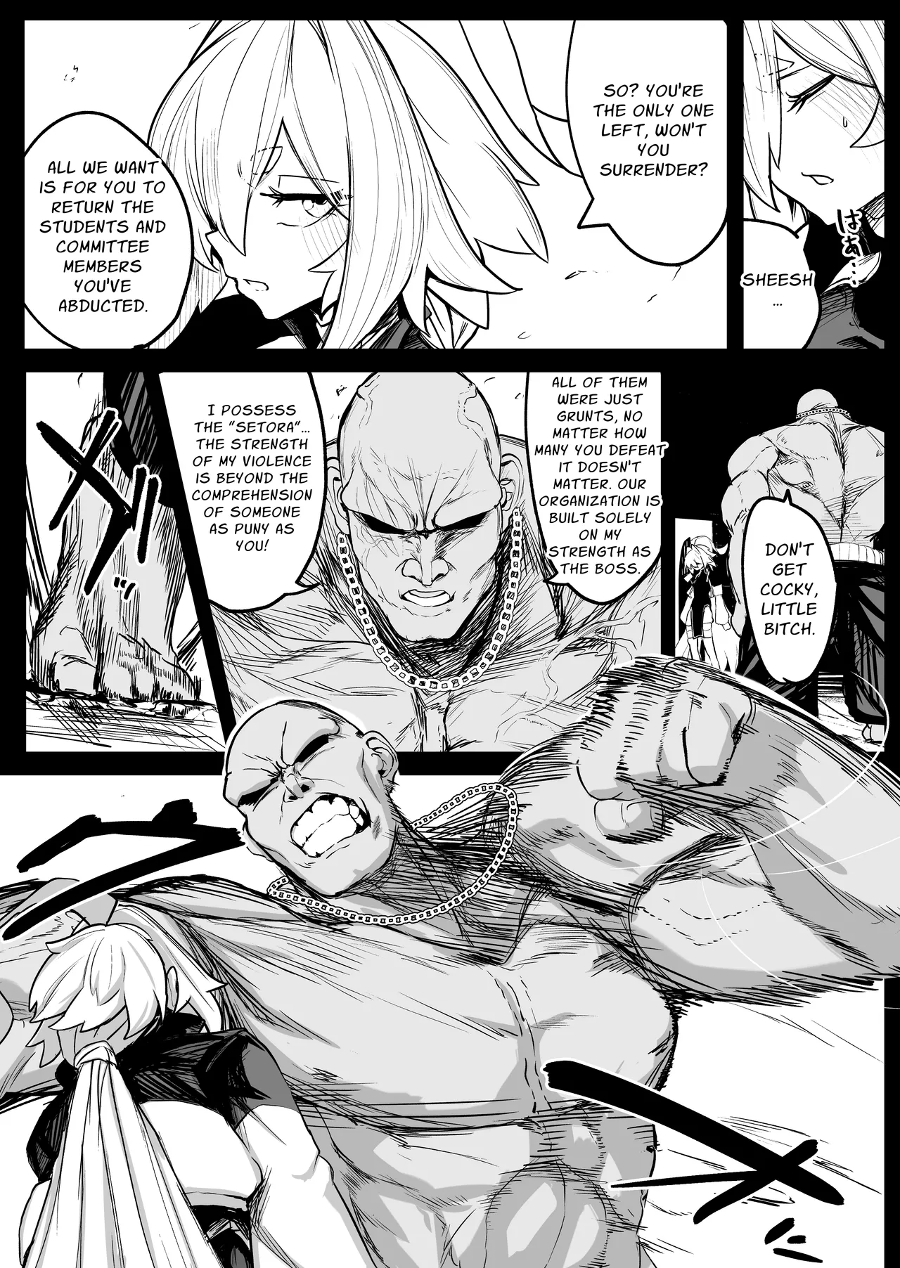 Sange ~Saikyou Kakutoumusume Mesu Ochi Rape~ | Scattered Blossom ~Strongest Female Martial Artist's Femcorrupting Violation~ page 9 full