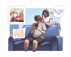 Supportive Girlfriend, Luna. By ekusupanshon