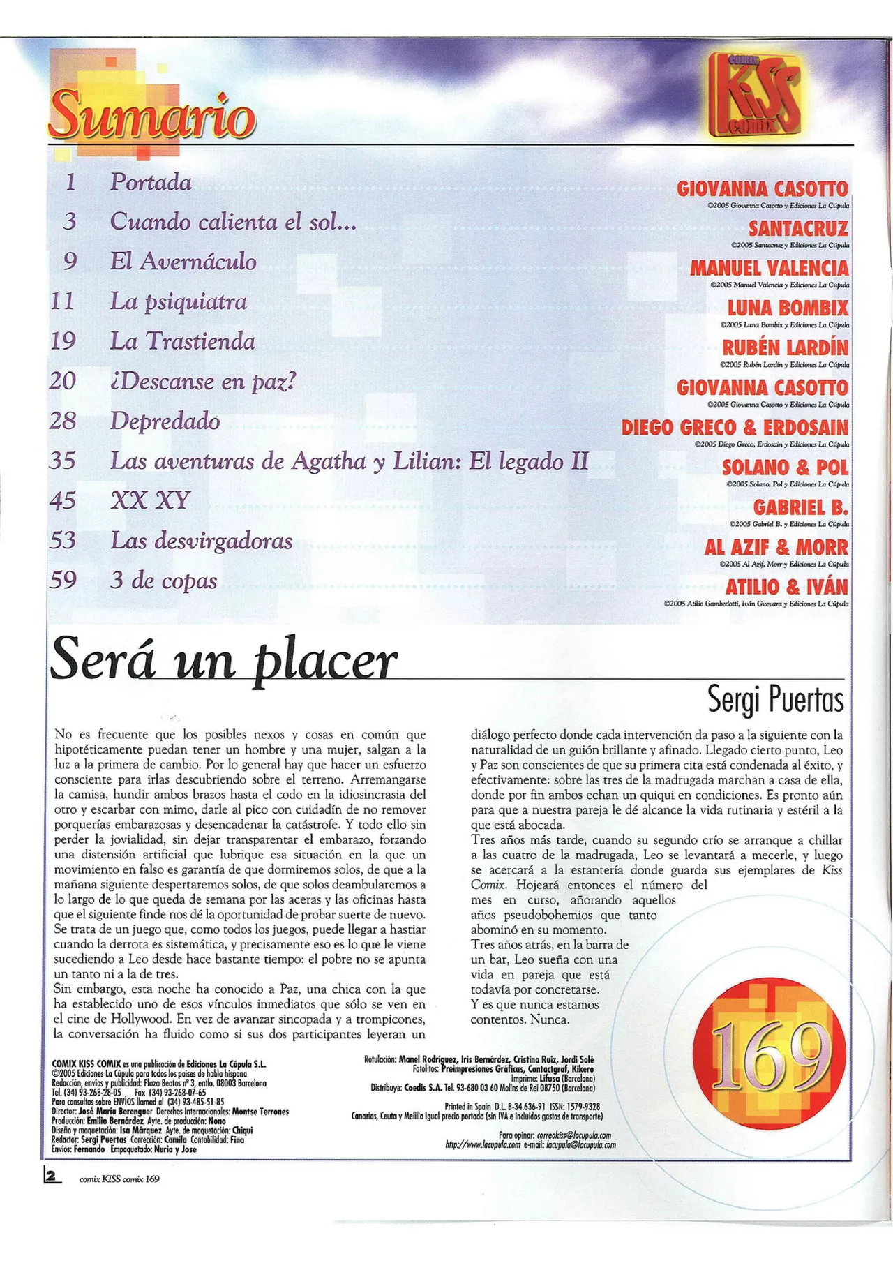 Kiss Comix #169 page 2 full