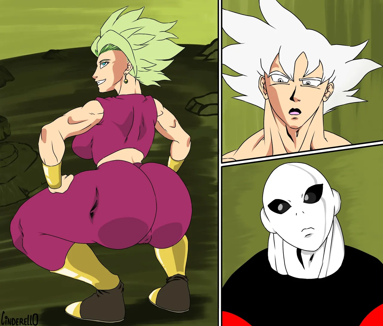 Kefla plays with Goku and Jiren page 1 full