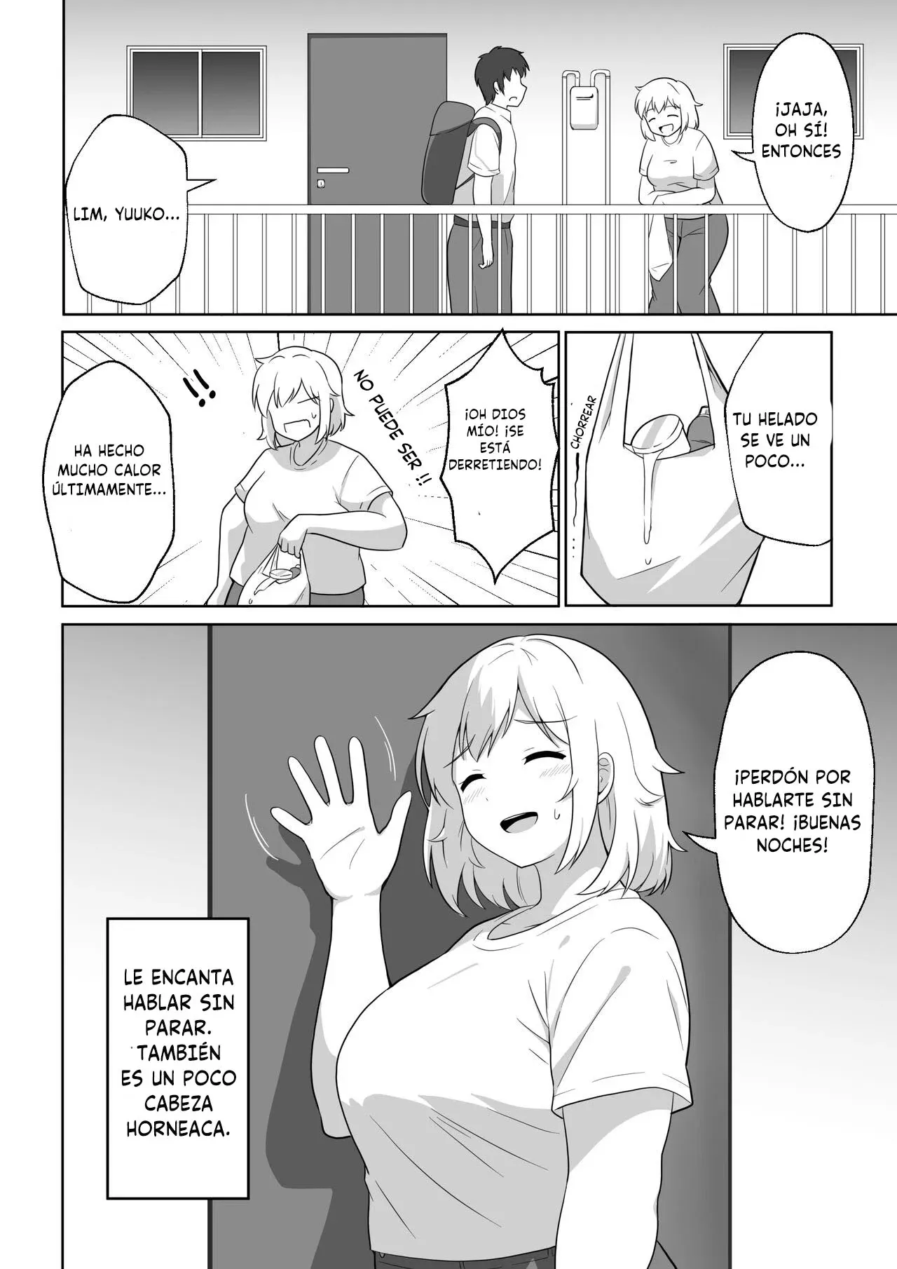 Apart no Otonari-san ga Yarasete Kureru Hanashi｜Mi Vecina de al Lado me Deja Corjérmela page 3 full
