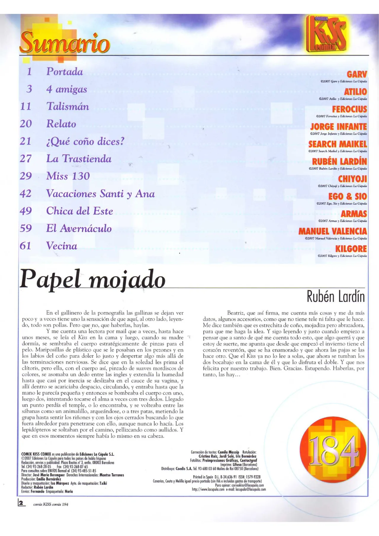 Kiss Comix #184 page 2 full