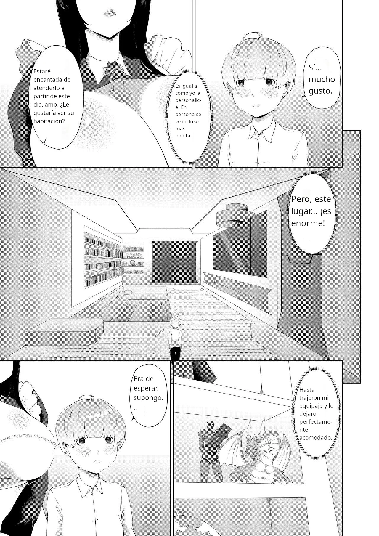 Anata Konomi no Seishori Senyou Jinzou Ningen o Chuumon Shimashou｜Ordenar un Androide Exclusivamente para Satisfacer tus Necesidades Sexuales Preferidas page 5 full