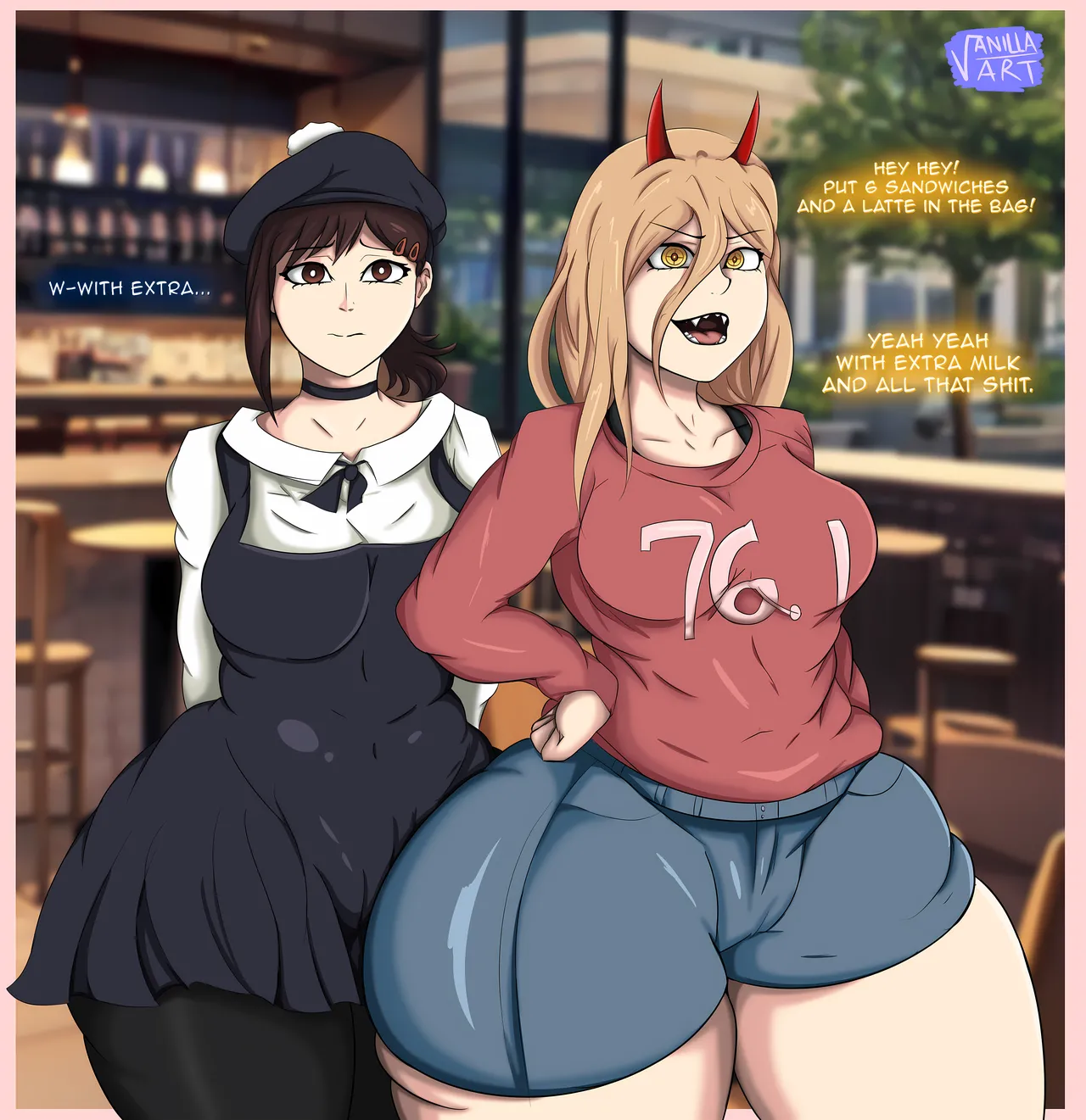 Power & Kobeni Stuffed ~ Going to Starbucks 🧋 page 2 full