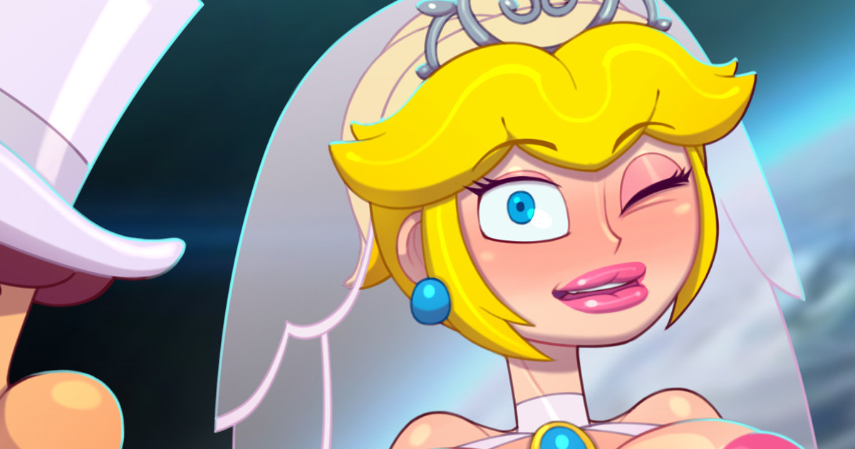 Peach's Secret Poolside Honeymoon page 1 full
