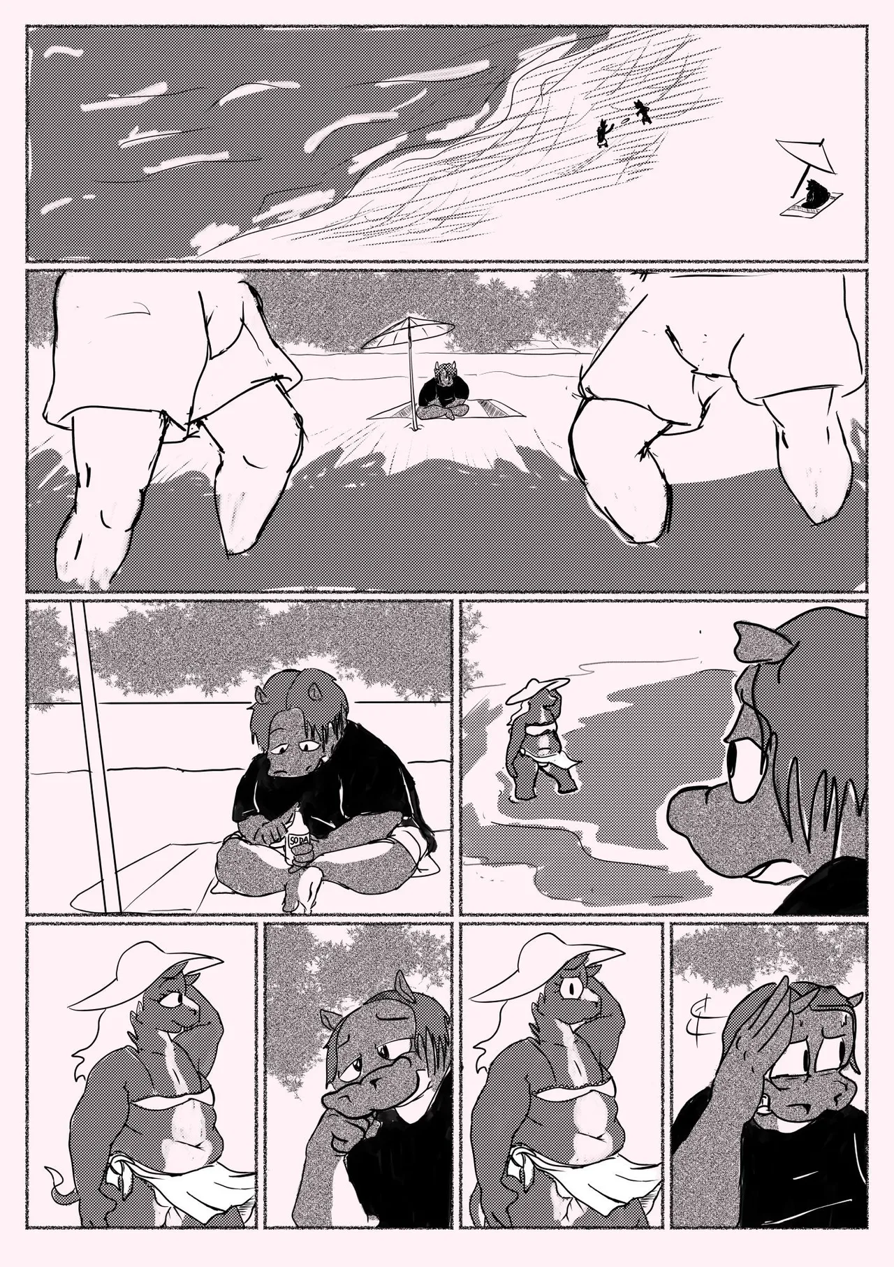 Beach Comic page 1 full