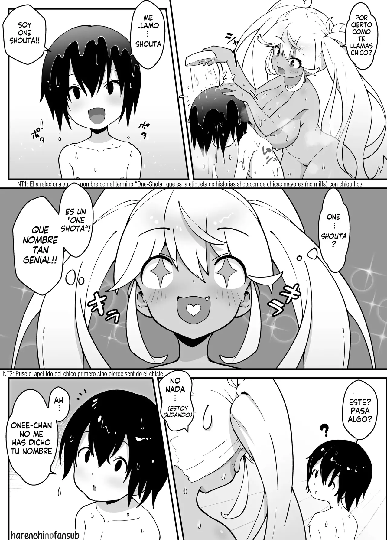 Oneshota suki no yukionna ga oneshota suru hon|Una chica de las nieves que ama el oneshota y su historia con un shota page 10 full