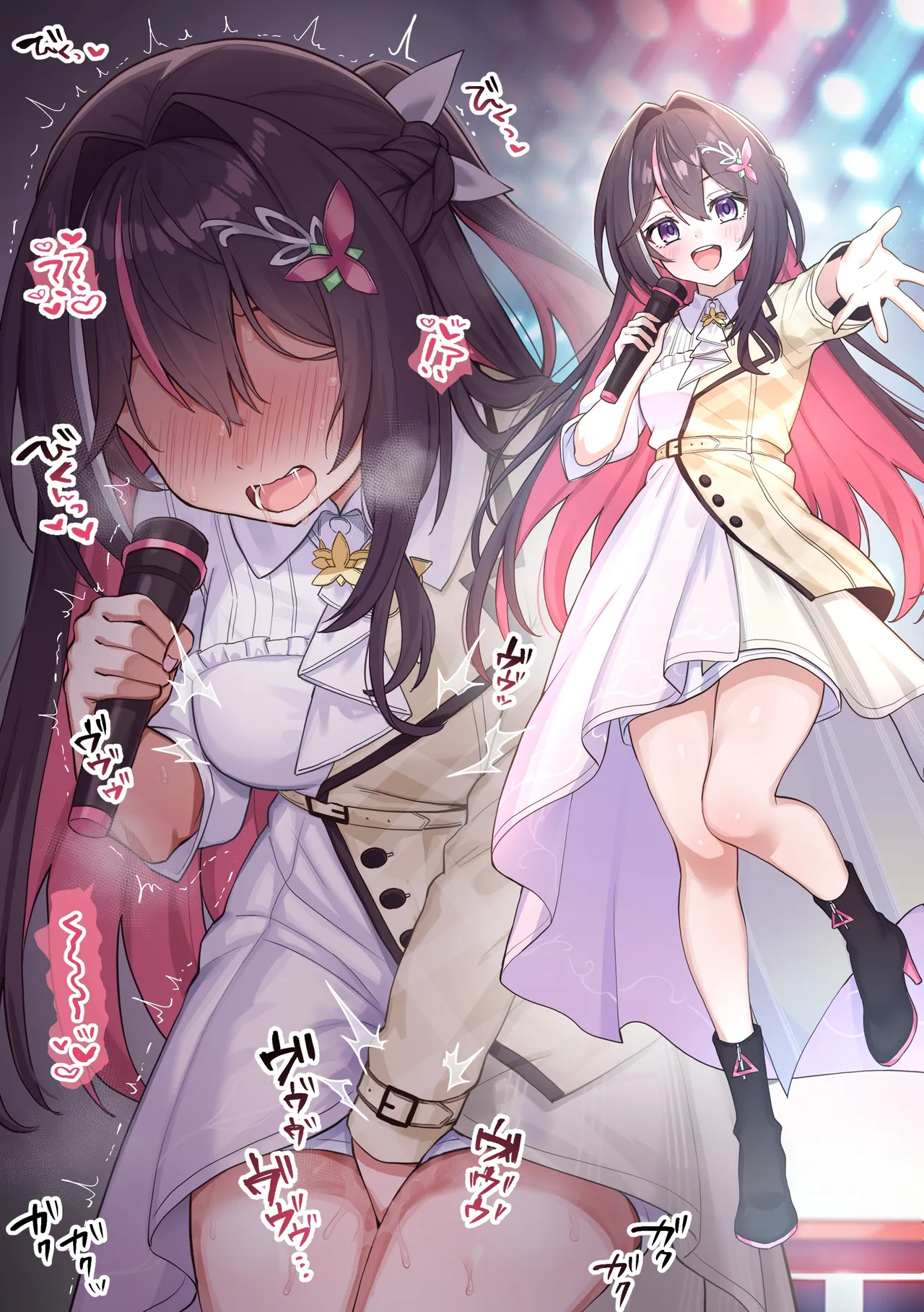 ライブ中の衣装にバイブが仕込まれ、ステージ上でアクメしちゃう AZ〇i page 1 full