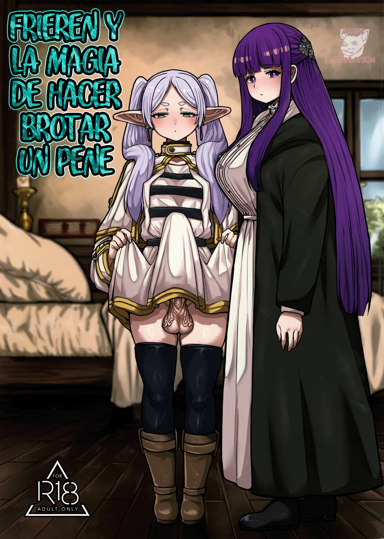 Frieren y la Magia de Hacer Brotar un Pene page 1 full