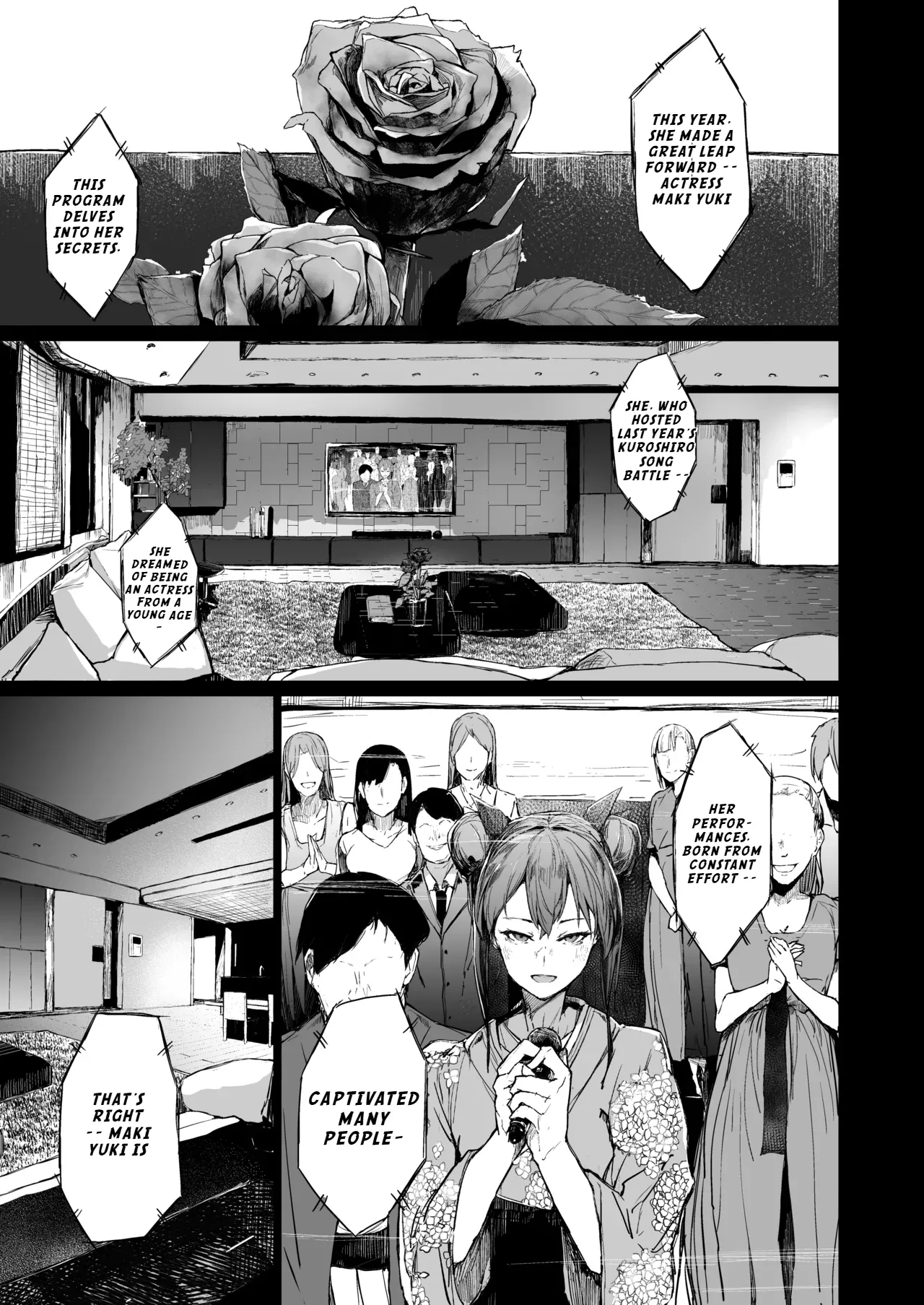 Kairaku Ochi shita Joyuu no Matsuro Kouhen | The Downfall of an Actress Corrupted by Pleasure – Part 2 page 3 full