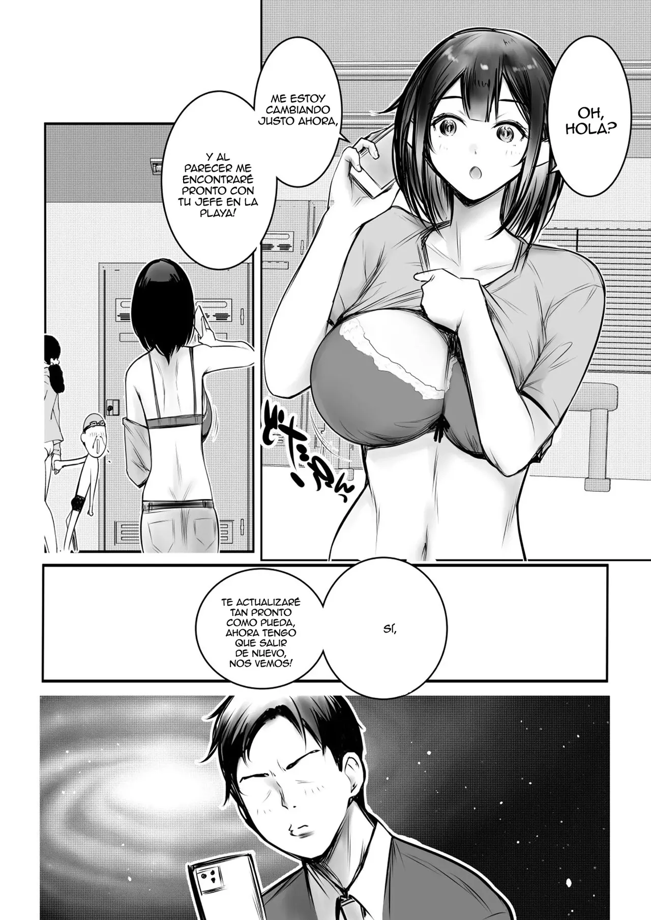 Boku dake ni Amaesasete Kureru Kyonyuu JK Tsuma o Hoka no Otoko ni Dakasete Mita 10｜Vi a una esposa de preparatoria de grandes pechos que solo deja que otro hombre la mime y abrace 10 page 6 full