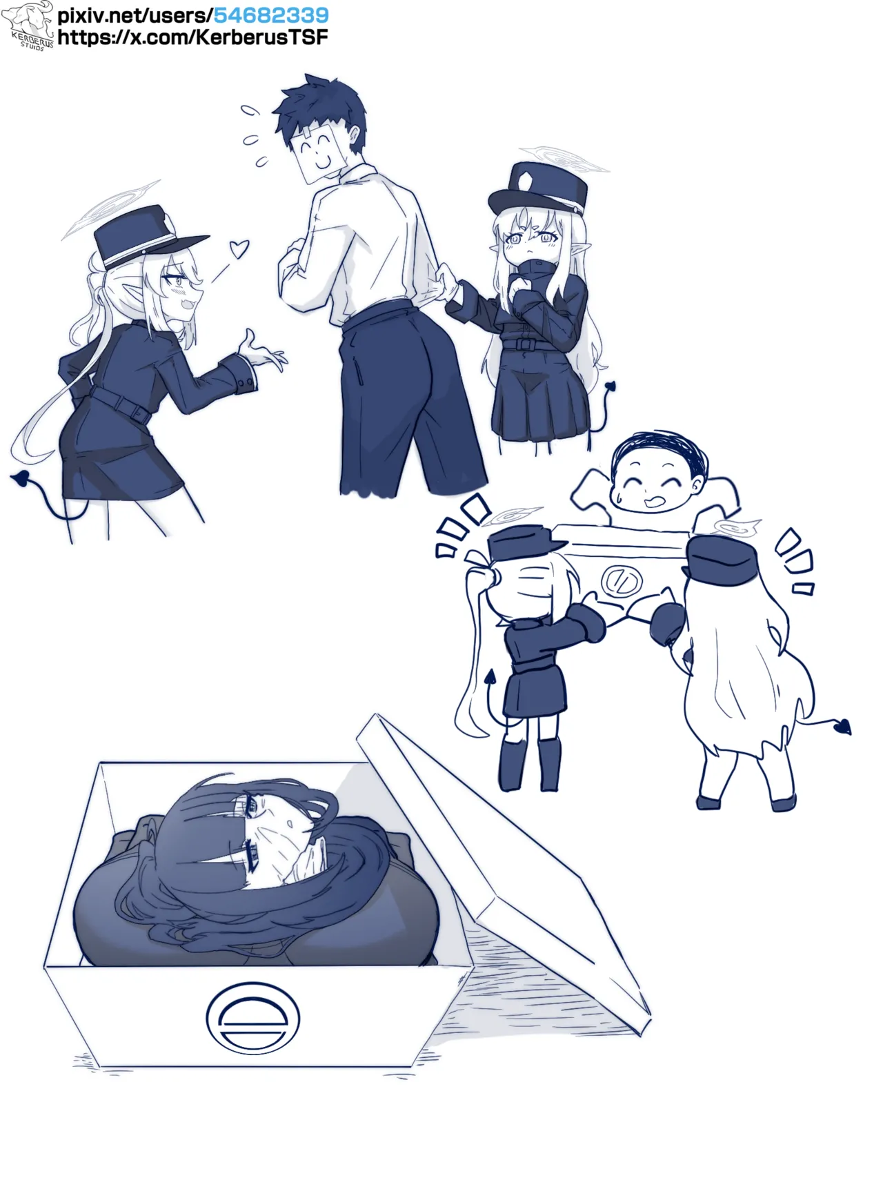 Sensei & 調月リオ page 1 full