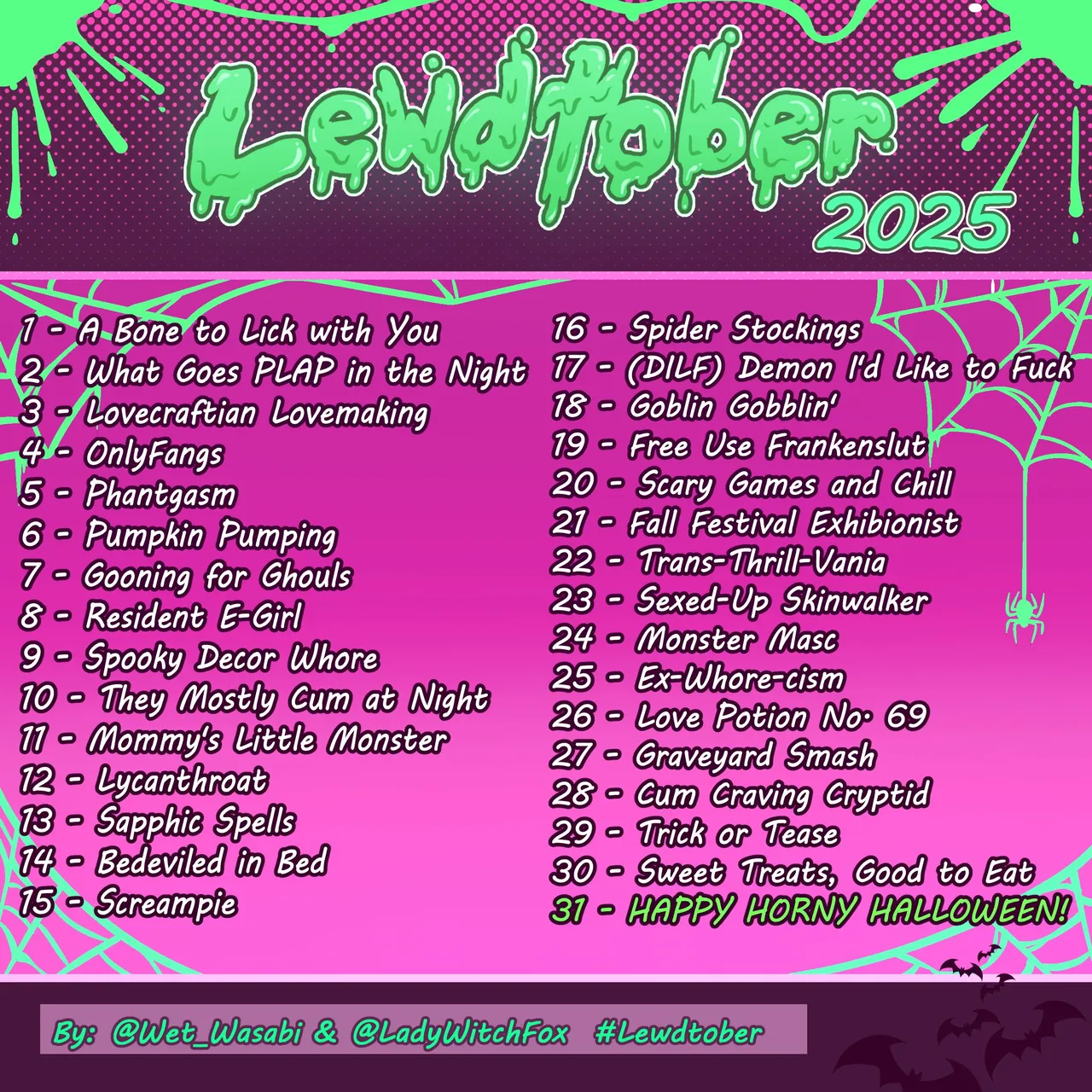 Lewdtober 2025 page 1 full