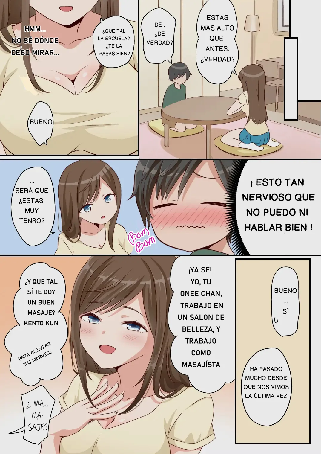 Itoko no Onee-chan ni Ecchi na Massage o Sareru Hanashi｜Relato de una onee-chan que da masajes traviesos page 3 full
