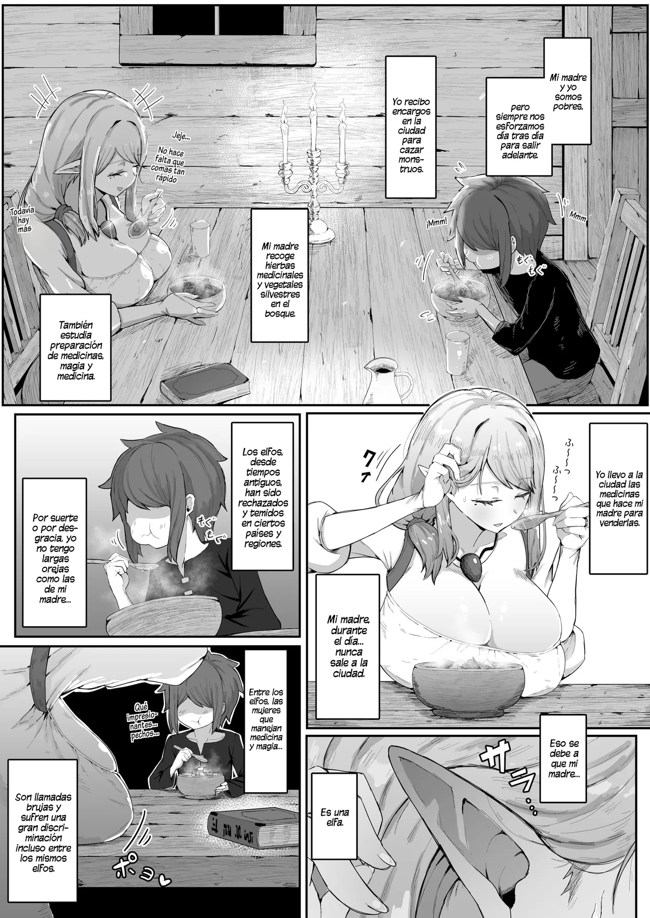 Elf no Haha to Haramu made + Afterstory｜Hasta Dejar Embarazada a mi Madre Elfa + Afterstory page 8 full