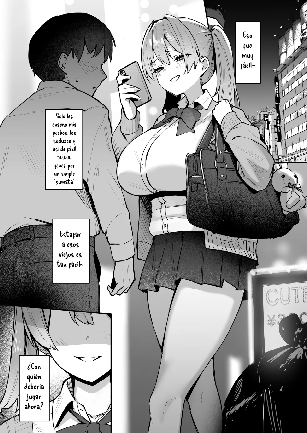 Namaiki JK Otona o Namete "Wakarase" rareru. | Una Colegiala Insolente que Subestima a los Adultos Recibe una Lección page 5 full