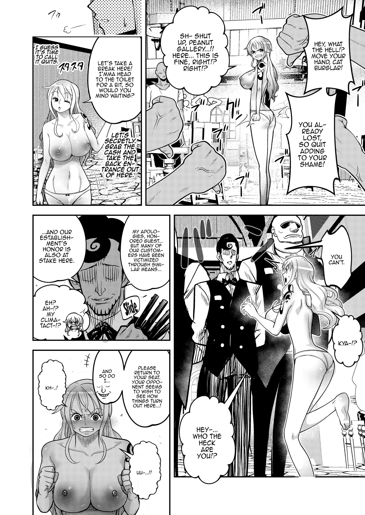 Hage Mob to Nami-san Wakarase Honban Yakyuuken / Book About Nami Getting Taught A Lesson By A Bald Mob In Strip Rock, Paper, Scissors page 10 full