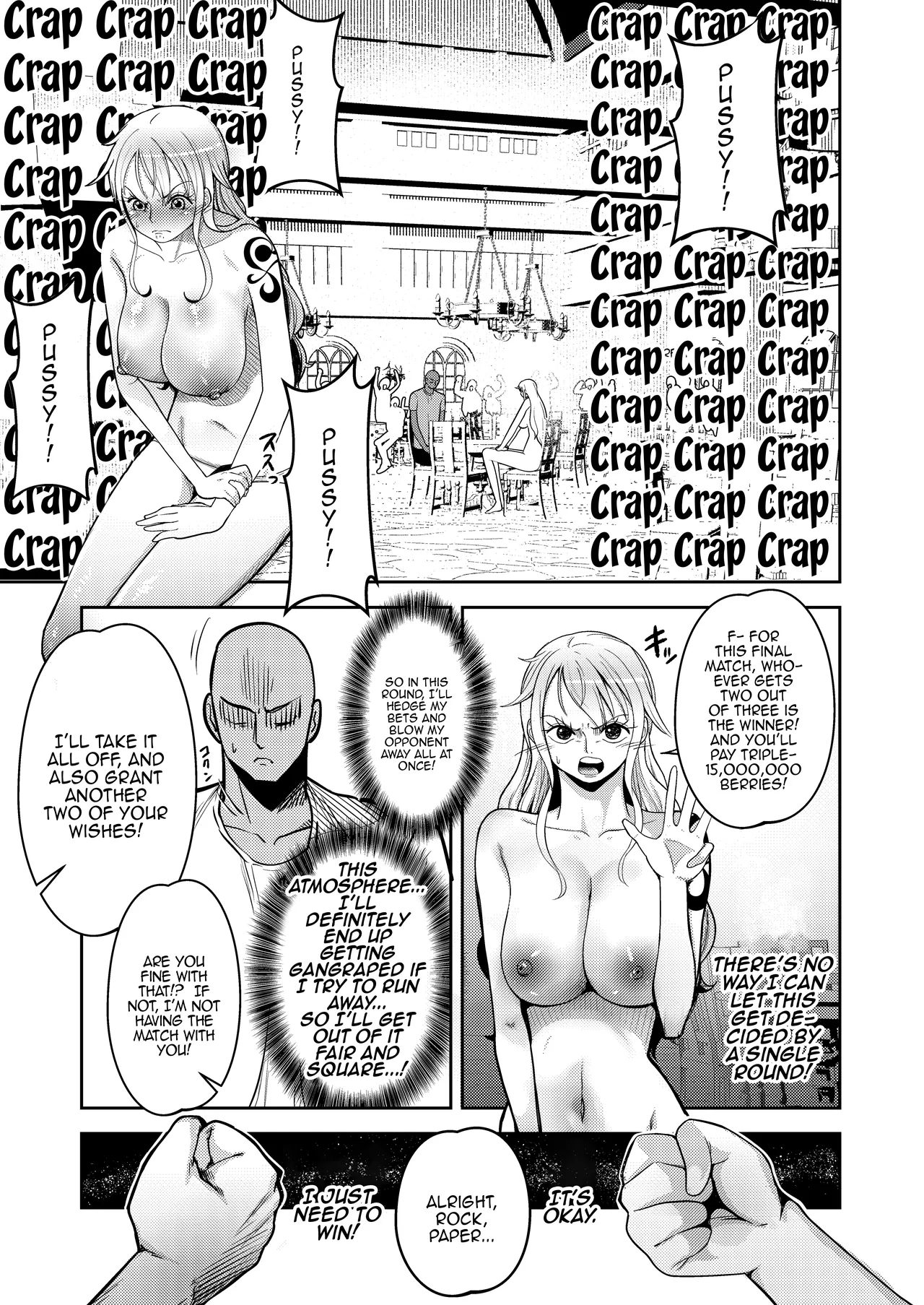 Hage Mob to Nami-san Wakarase Honban Yakyuuken / Book About Nami Getting Taught A Lesson By A Bald Mob In Strip Rock, Paper, Scissors page 11 full
