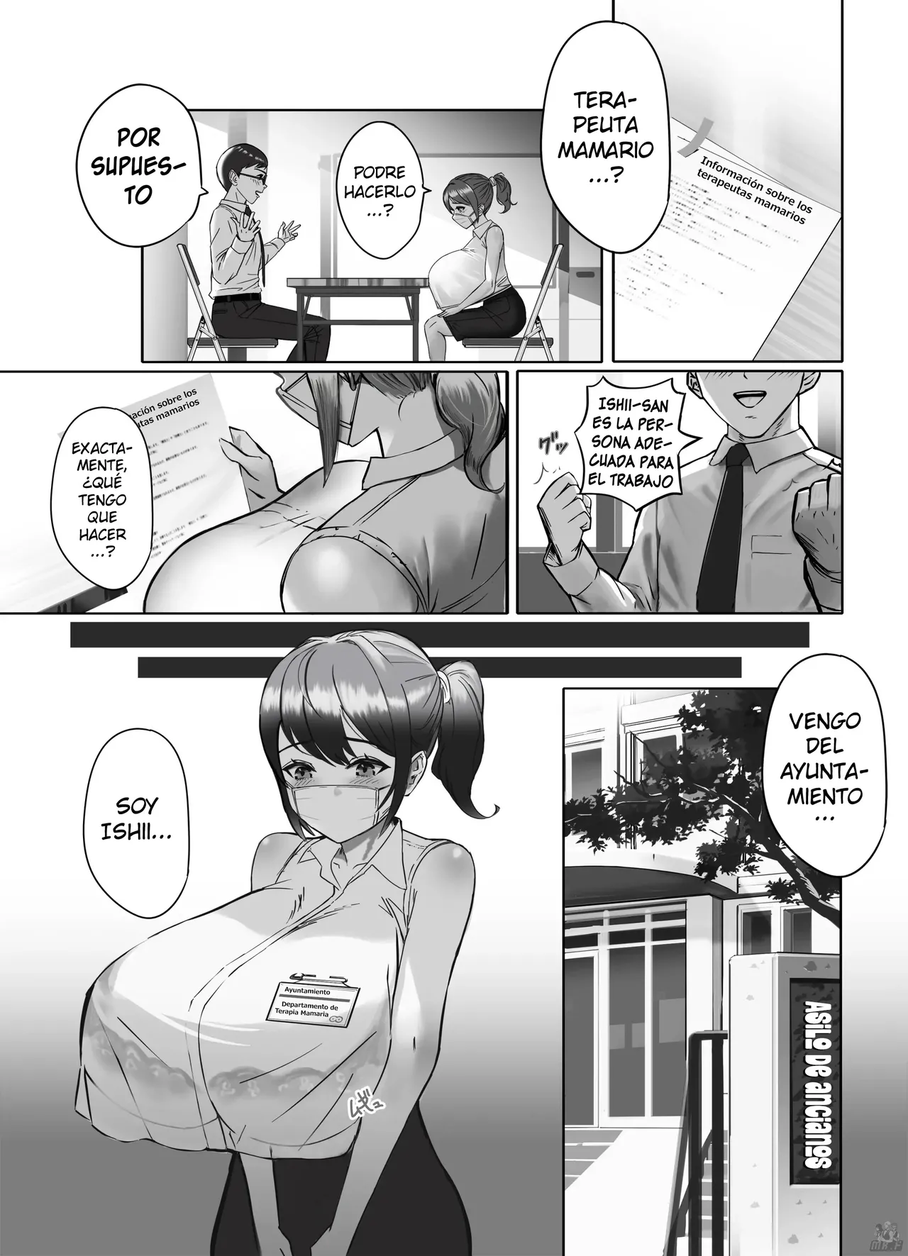 Oppai no Ooki na Nekura no Watashi ga Shigoto-chuu ni Inran ni Natte Shimatta Hanashi｜La Historia De Cómo Yo, Una Chica Sombría De Grandes Pechos, Me Volví Lasciva En El Trabajo page 3 full