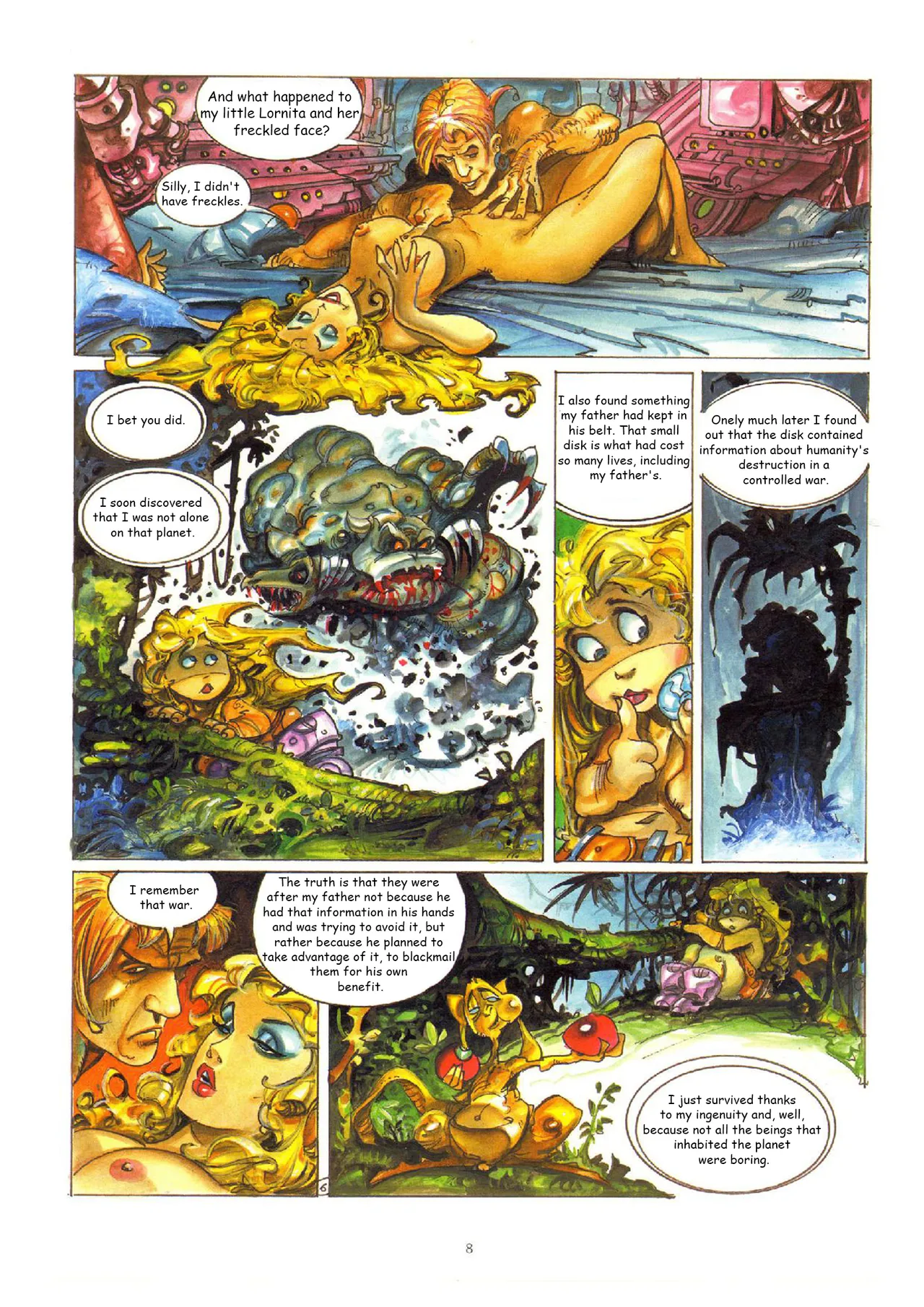 Alfonso Azpiri Lorna The black Towers page 11 full