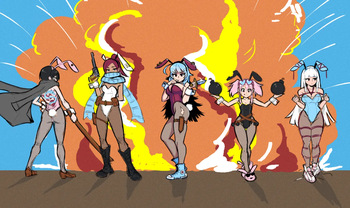 [various] Bunny Crimson (OC by AkaiRiot) cover