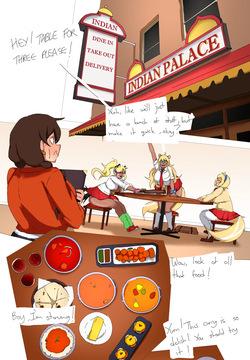 Gal Skunks Bombing out an Indian Restaurant