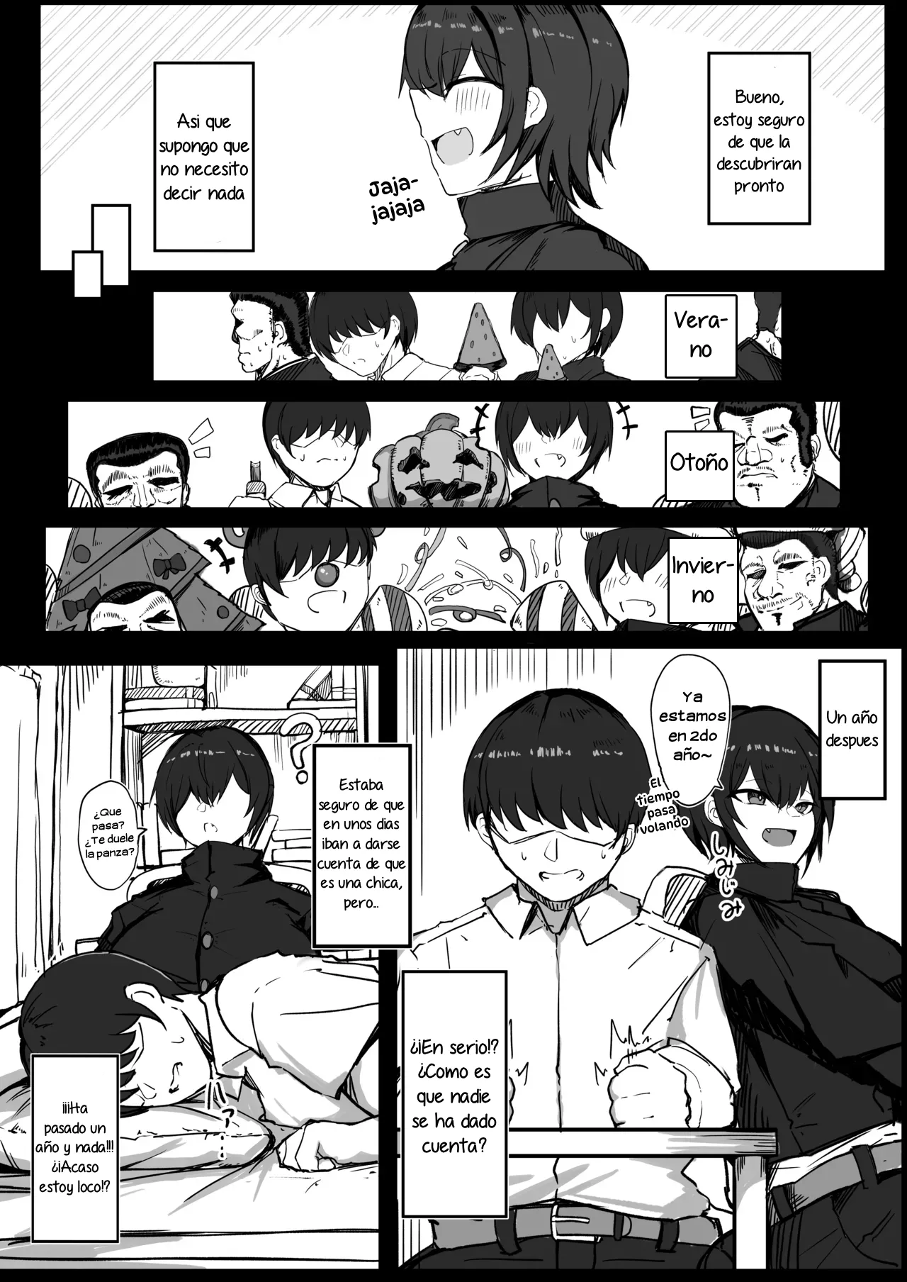 Danshiryou no Aibeya wa H no Toki Dosukebe ni Naru Bakunyuu Dansou Joshi｜Mi Compañera de Cuarto, en el Dormitorio de Hombres, es una Travestida Chica Tetona que se Excita Mucho Durante el Sexo page 4 full