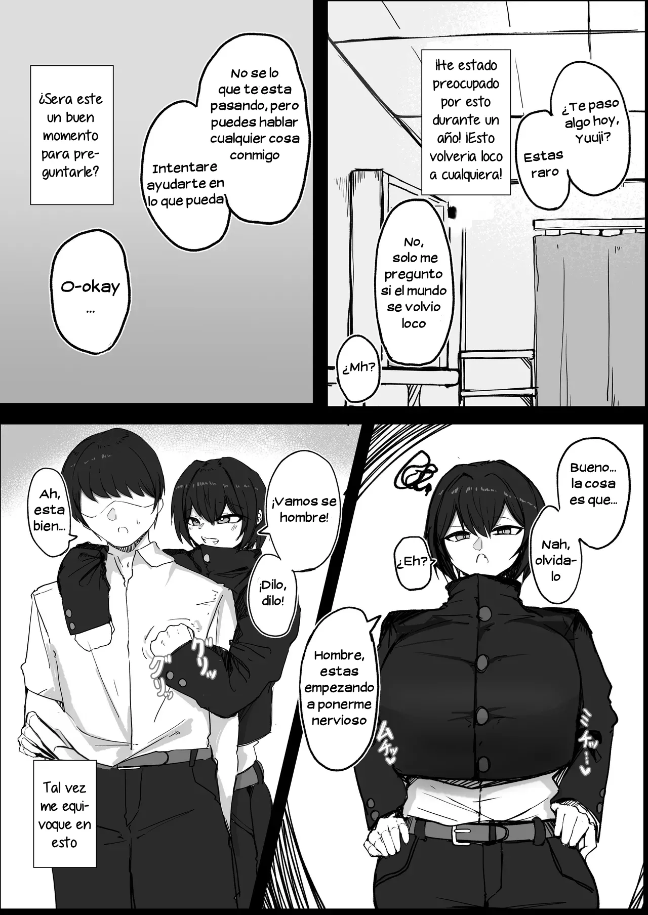 Danshiryou no Aibeya wa H no Toki Dosukebe ni Naru Bakunyuu Dansou Joshi｜Mi Compañera de Cuarto, en el Dormitorio de Hombres, es una Travestida Chica Tetona que se Excita Mucho Durante el Sexo page 5 full