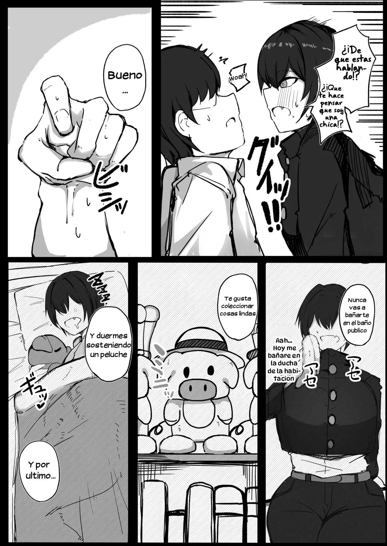 Danshiryou no Aibeya wa H no Toki Dosukebe ni Naru Bakunyuu Dansou Joshi｜Mi Compañera de Cuarto, en el Dormitorio de Hombres, es una Travestida Chica Tetona que se Excita Mucho Durante el Sexo page 7 full