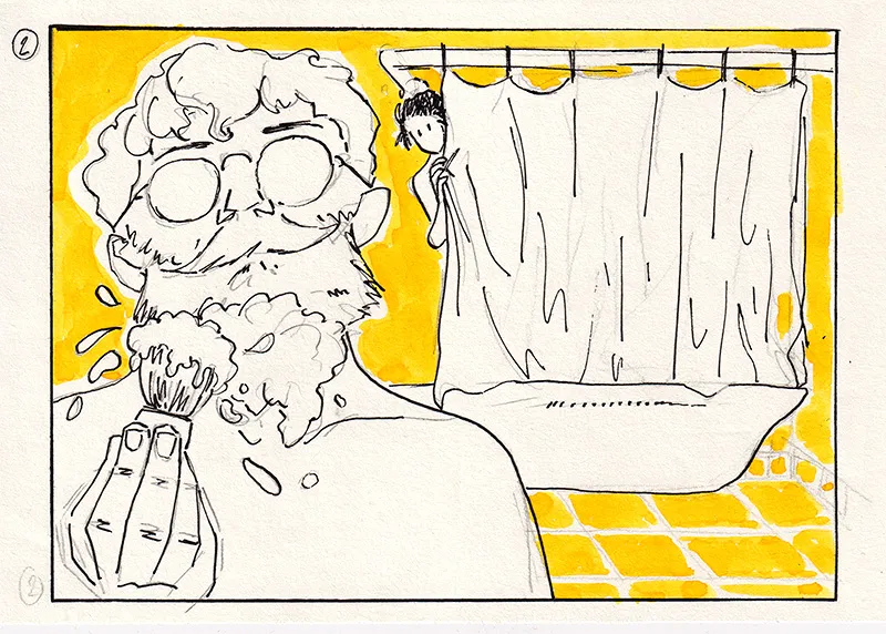 JUDE & JULIE #02 — Shaving page 2 full