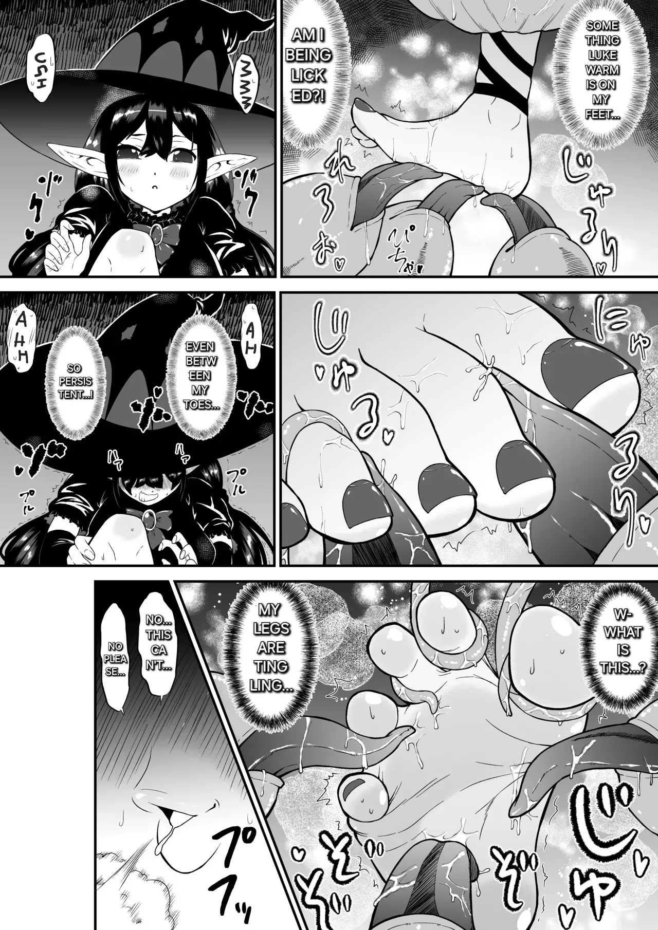 A story about a witch who thinks she is invincible but is tickled to the max by tentacles and brought to tears page 11 full